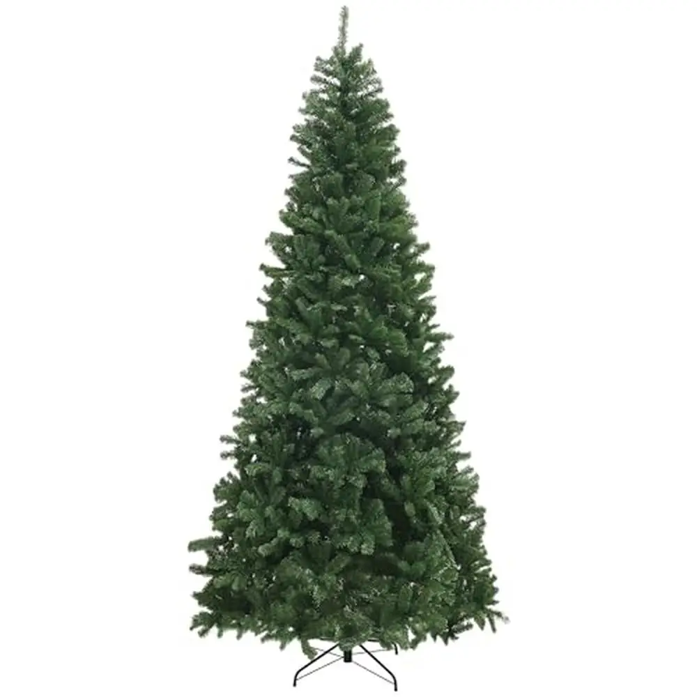 9ft Artificial Christmas Tree Xmas Tree Auto Open with Steel Base Holiday Décor Realistic Ambience with 2132 Branch Tips Home