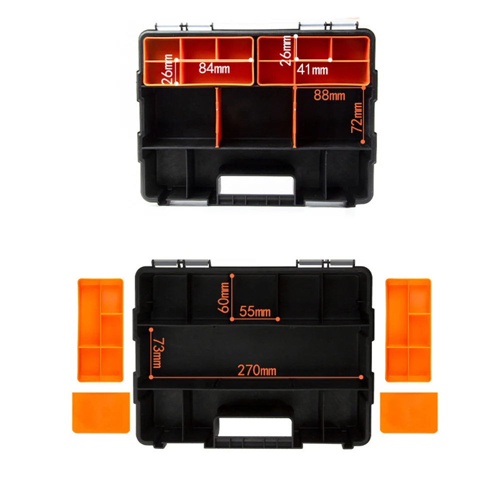 

Adjustable Storage Box Hardware Parts Organizer Heavy-Duty Use High-Quality Material Large Storage Capacity Removable Dividers