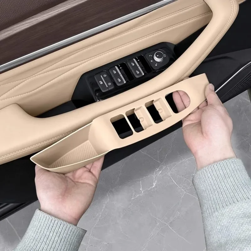 For Geely Monjaro Xingyue L 2021 2022 2023 2024 2025 Car Window Glass Lifting Panel Silicone Pad with Armrest Storage Box