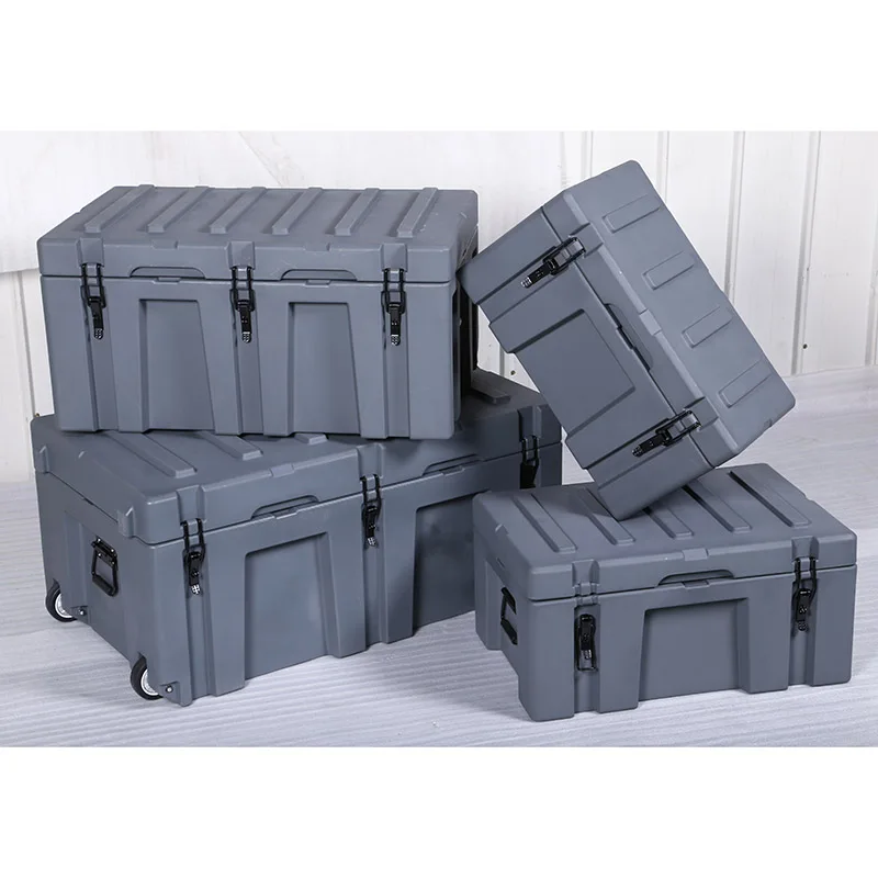 Plastic box moistureproof box car trunk props portable outdoor toolbox locker instrument