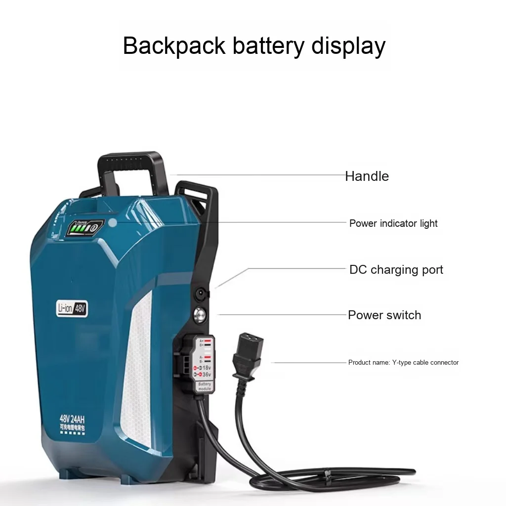 New Outdoor Cylindrical Lithium Ion Battery Backpack For Lawn Mower And Tea Picker Energy Storage Solution For Power Anxiety