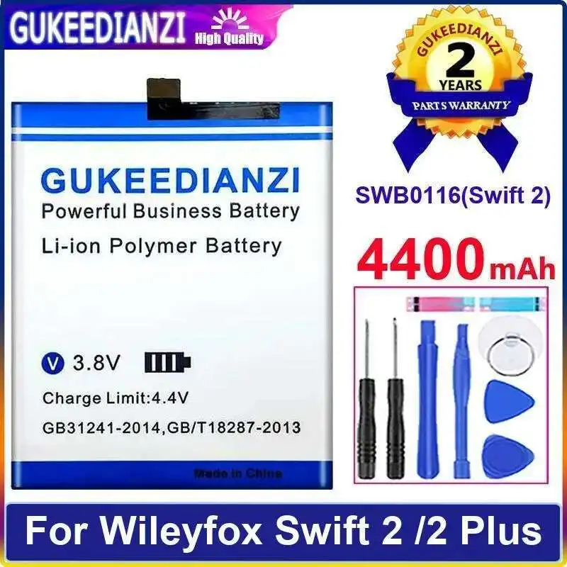 

Mobile Phone Battery For Wileyfox Swift 2 Plus SWB0116 High Capacity Premium Replacement 4400Mah