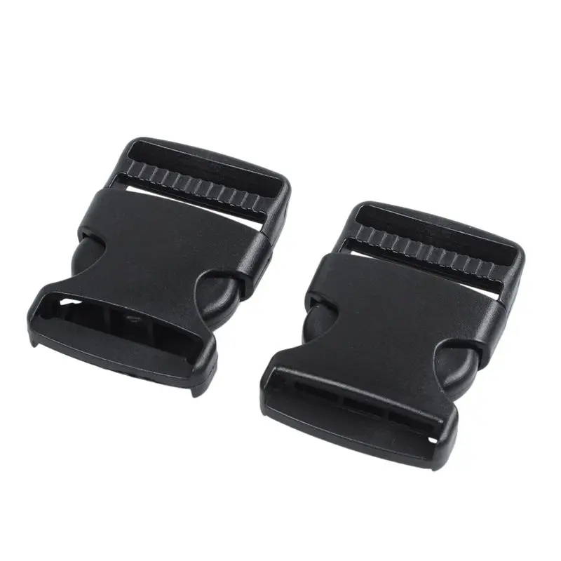 A36T-20X Hard Plastic Strap Band Belt Side Release Buckle 3Cm Width Black