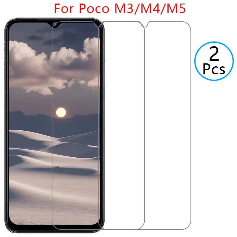 Protector de Pantalla de Vidrio Templado para Xiaomi Poco M3, M4, M5, Película Protectora para Poco M3, Poco M4, Poco M5, M 3, 4, 5, 3M, 4M, 5M, 5G, Xiaomi, Xaomi