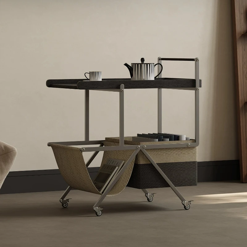 Italian designer removable side few small apartment with wheels light luxury creative trolley