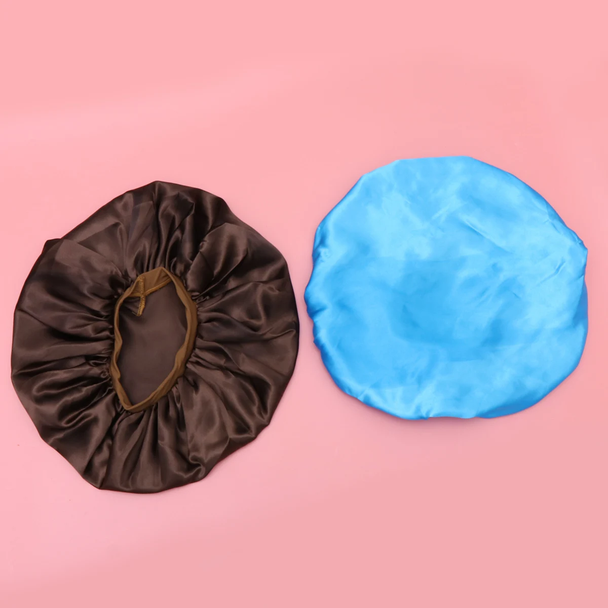 

2 Pcs Silk Sleep Bonnet Elastic Sleeping Cap Scarf Woman Hat Large Night for Miss