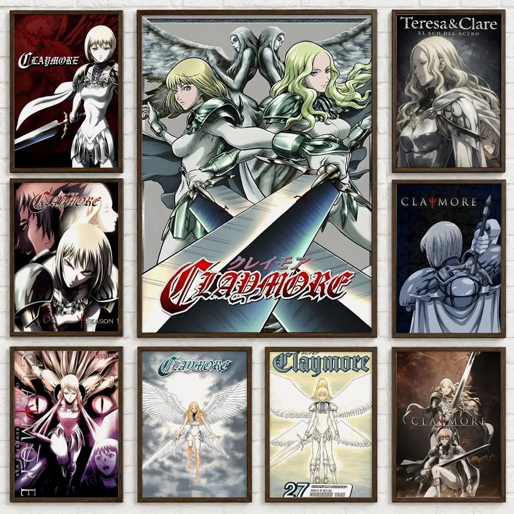 Poster claymore anime-AliExpress