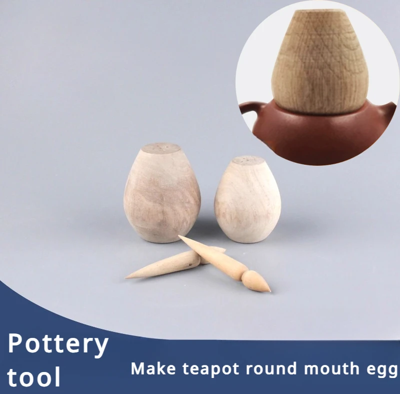 Pottery Purple Clay Teapot Round Mouth Egg Shape Making Tools DIY Handmade Ceramic Teapot Modification Spout Auxiliary Tools