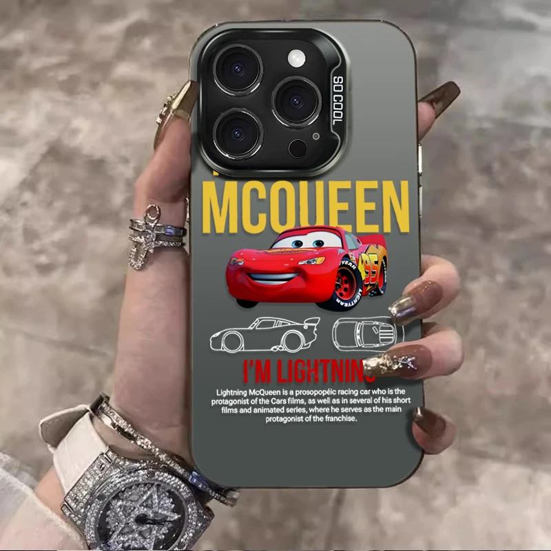 Lightning McQueen 95 Auto Telefoonhoesje voor IPhone 17 16 15 14 13 12 11 Pro Max Plus 17 Air 16E X XR XS Max Bumper Schokbestendige Cover