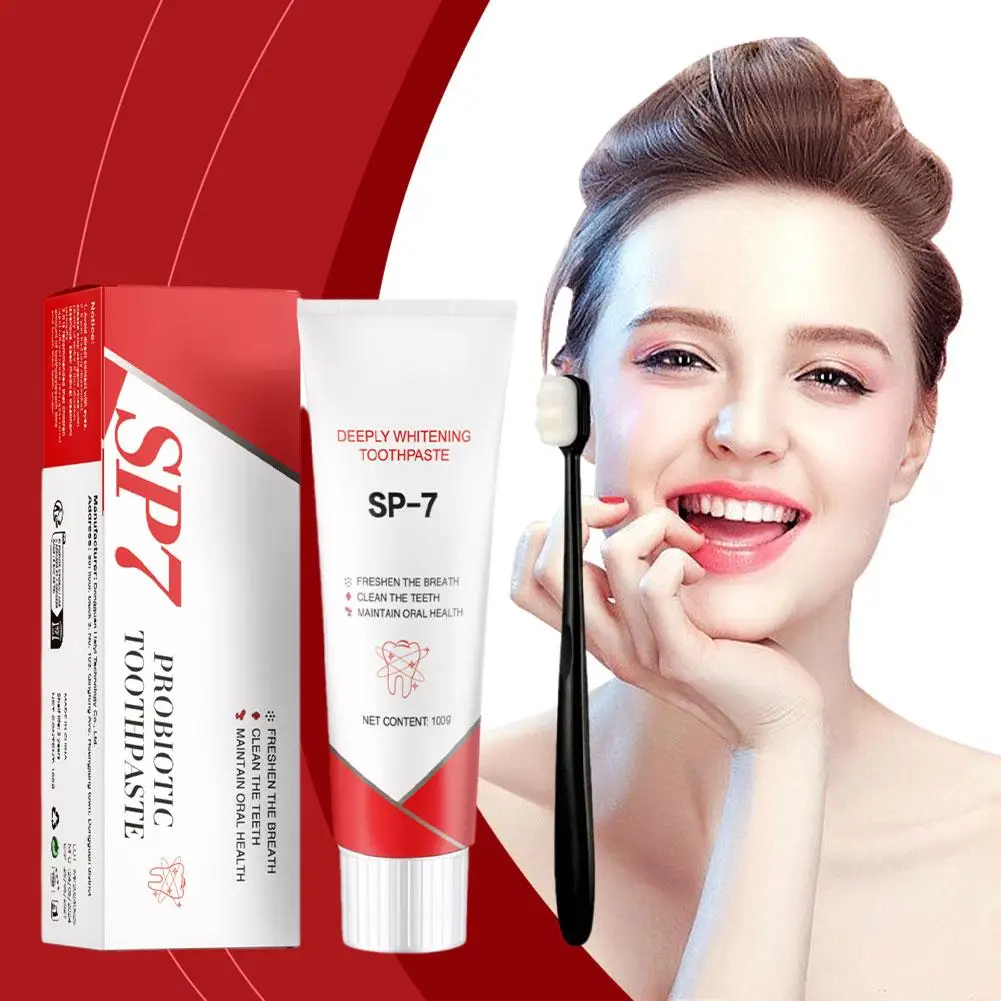 SP-7 Toothpaste Oral Health Management Deep Probiotic Teeth Triple Toothpaste Fresh Whitening Breath Whitening U0I8