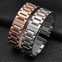 Watch Band Stainless Steel Band Watch Strap Metal Wristband 12mm 14mm 16mm 18mm 20mm 22mm 24mm Size Width For Samsung Watch Band