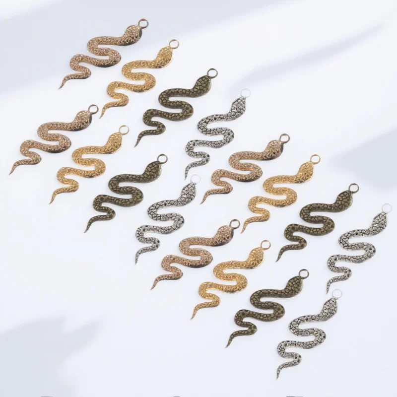 

40Pcs Alloy Snake Pendants Vintage Style DIY Jewelry Making Necklace Charms Bracelet Earrings Accessories DIY Pendant Charm