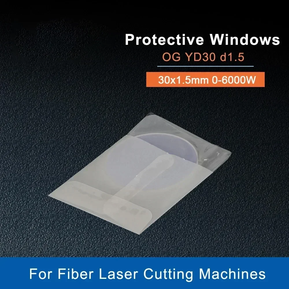 

20Pcs/lot Laser Protection Mirrors OG D30 d1.5 protective windows Lens P0253-1034-00001 6000W For Fiber Laser Cutting