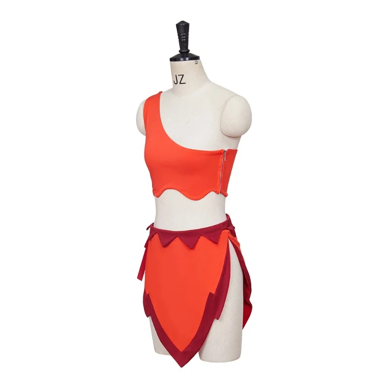 

Костюм для косплея из двух частей: укороченный топ и мини-юбка 2025 Crysta Cosplay FernGully: The Last Rainforest Halloween Elf dsfdsf2