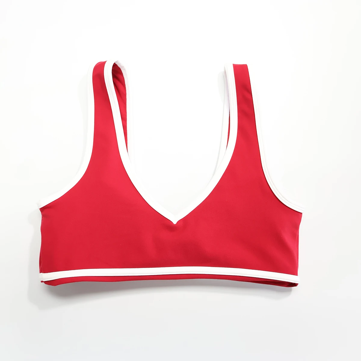 Neuer Sommer Damen V-Ausschnitt Yoga-BH Stoßfester Fitness-Sport-BH für Laufen Outdoor Casual Eng Anliegender Damen-BH – Detail 6