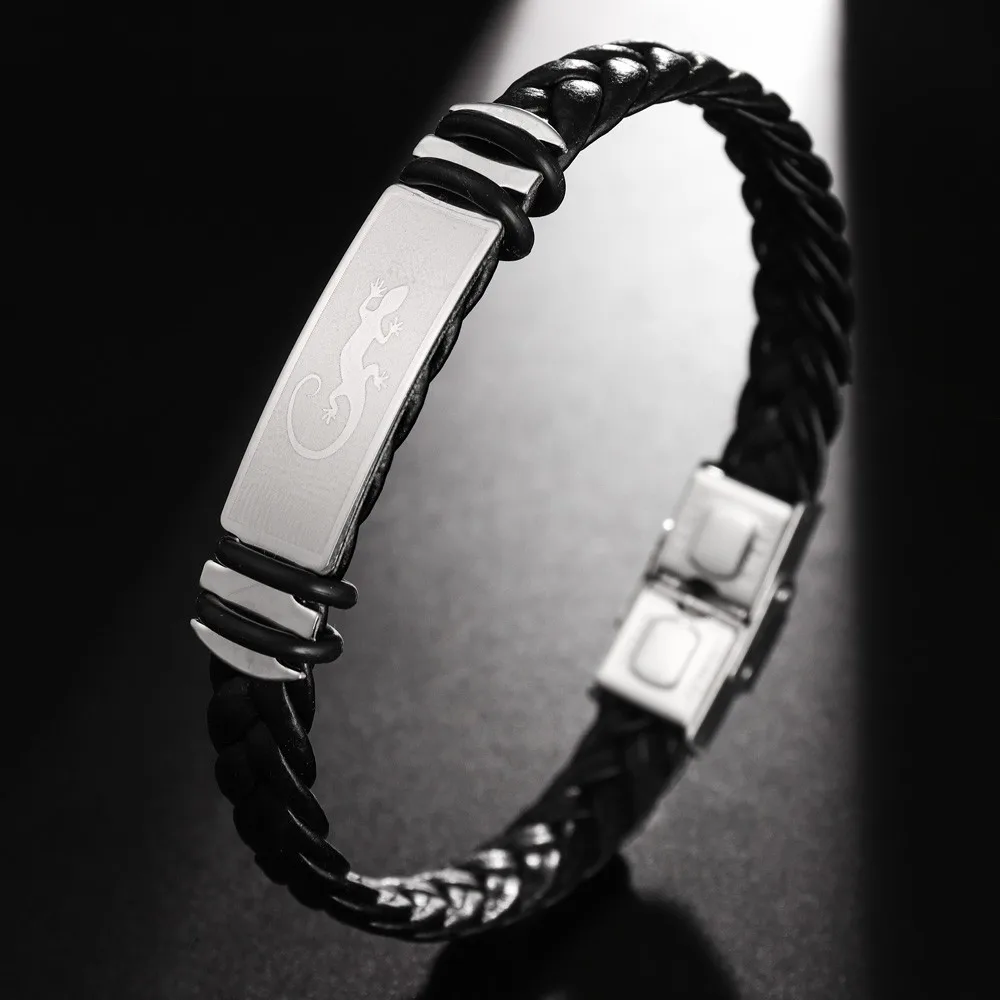 

New Simple High Quality Handwoven Leather Rope Men's Bracelet Men's Trend Leather Bracelet Holiday Gift Wholesale