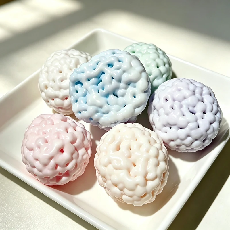 Crunchy Soft Cute Mochi Bead Squishy Ball Shapeable Non-toxic Squeeze Toy for ADHD Autism Soothing The Senses Fingertip Toy