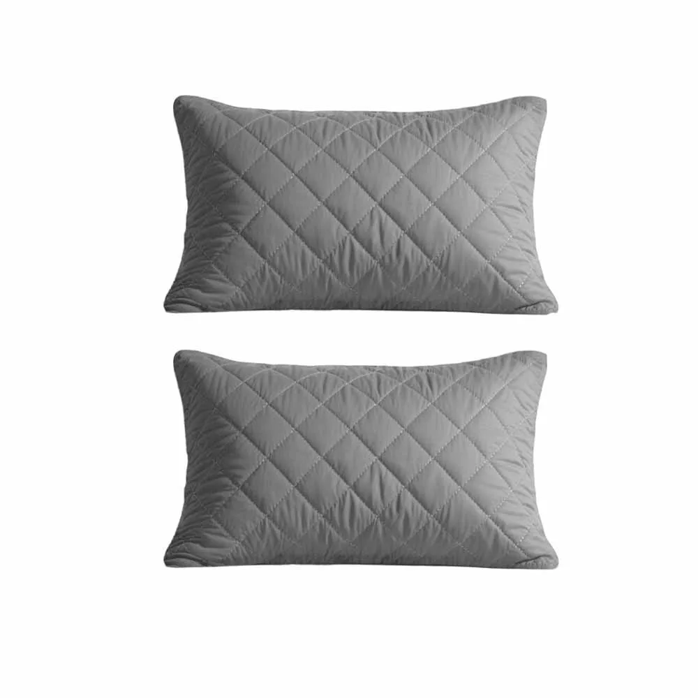 

Northern Style Waterproof Pillowcase Anti Stain Machine Washable Pillow Cover Breathable Quilted Design Pillow Protector