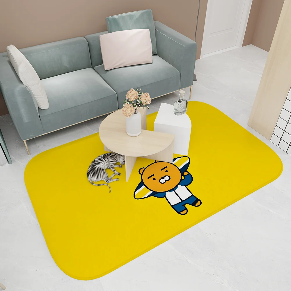 1PC K-Kakaos F-Friends Floor Mat Entrance Door Mat Washable Non-Slip Living Room Sofa Chairs Area Mat Kitchen Welcome Doormat