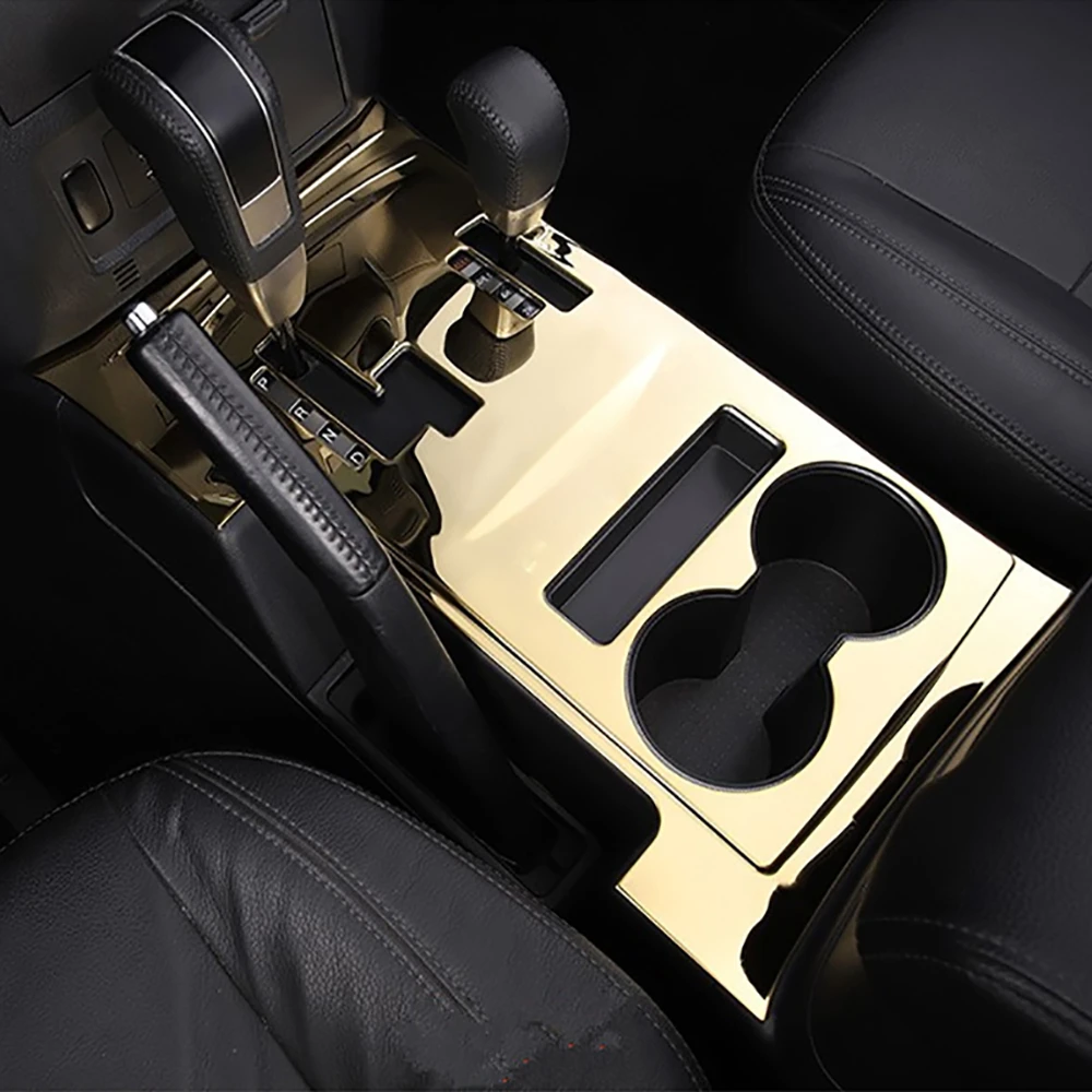 11pcs Car Stainless Steel Bright Gold Interior Decoration Cover Fit For Pajero Montero v93 v97 v98 2007-2023 Protection Frame