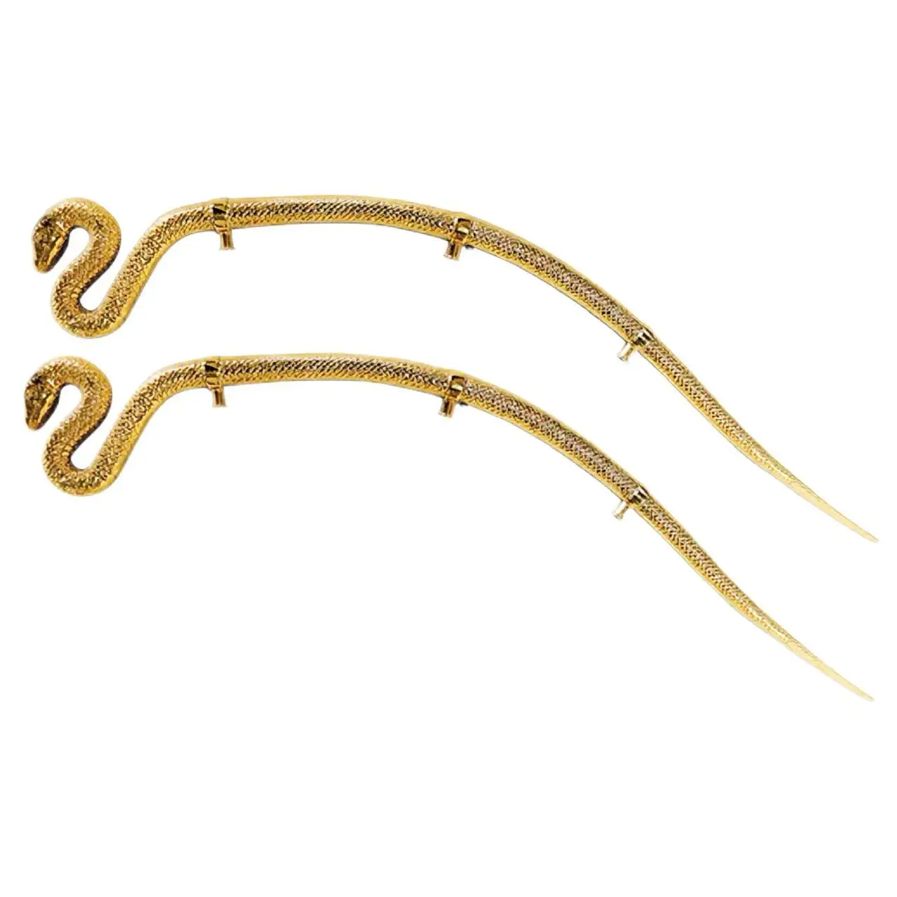 Modern Luxury Upholstered Durable Aluminum Gold Snake Sofa Armrest for Apartment and Villa