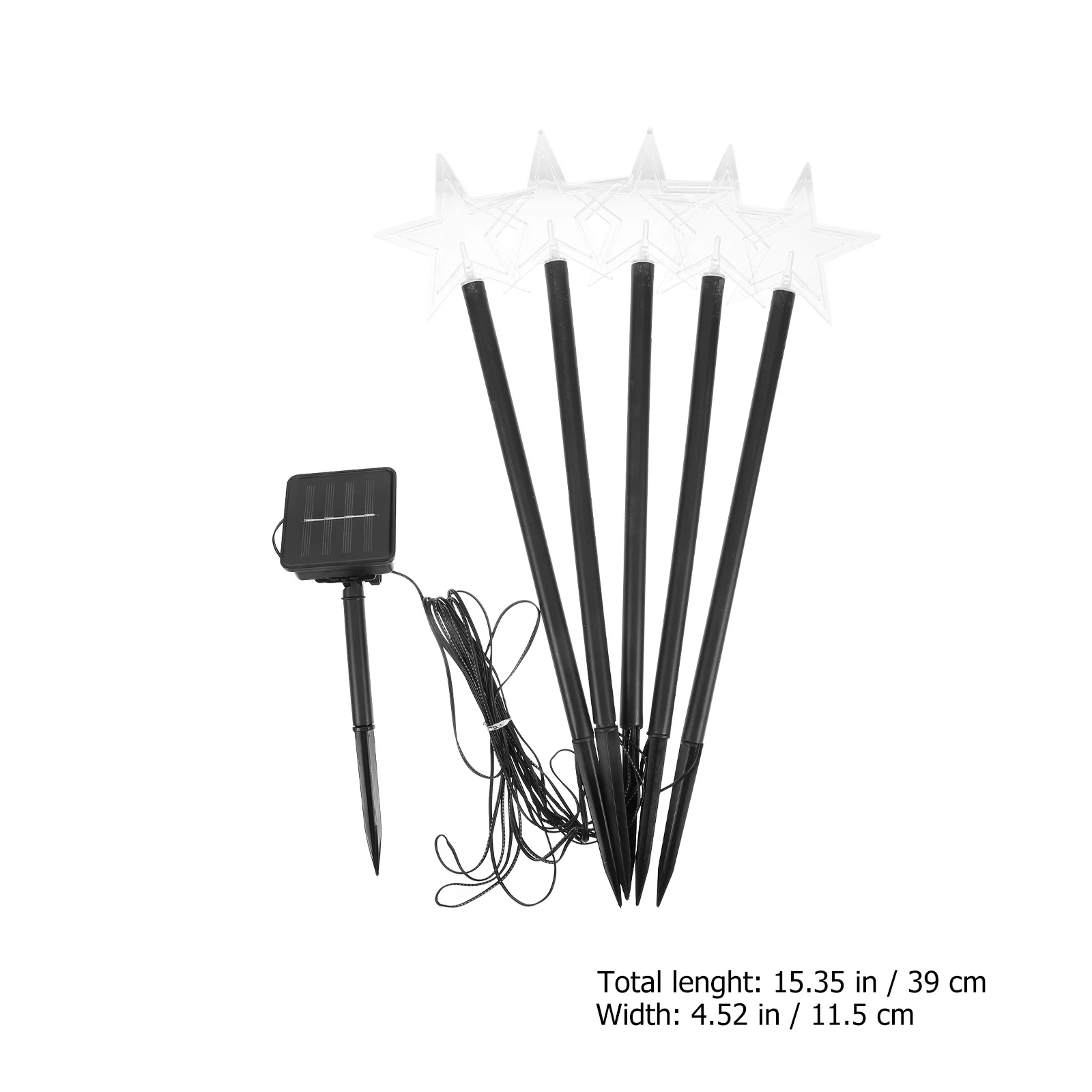 1Set Solar Star Lamp String Waterproof Ground Insert Garden Stake Light Outdoor Lawn Decor Party Light Solar Lamp String