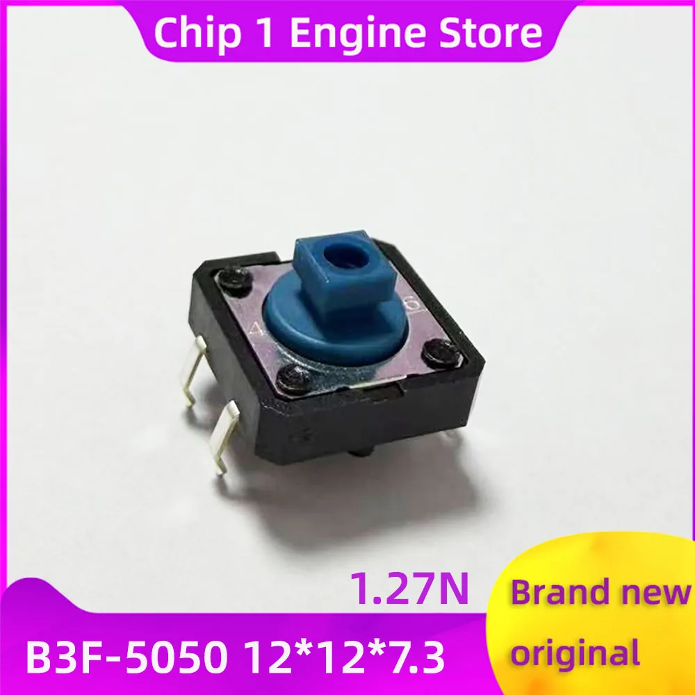 20 50 100pcs New&Original button micro switch B3F-5050 12*12*7.3 1.27N switch for omron