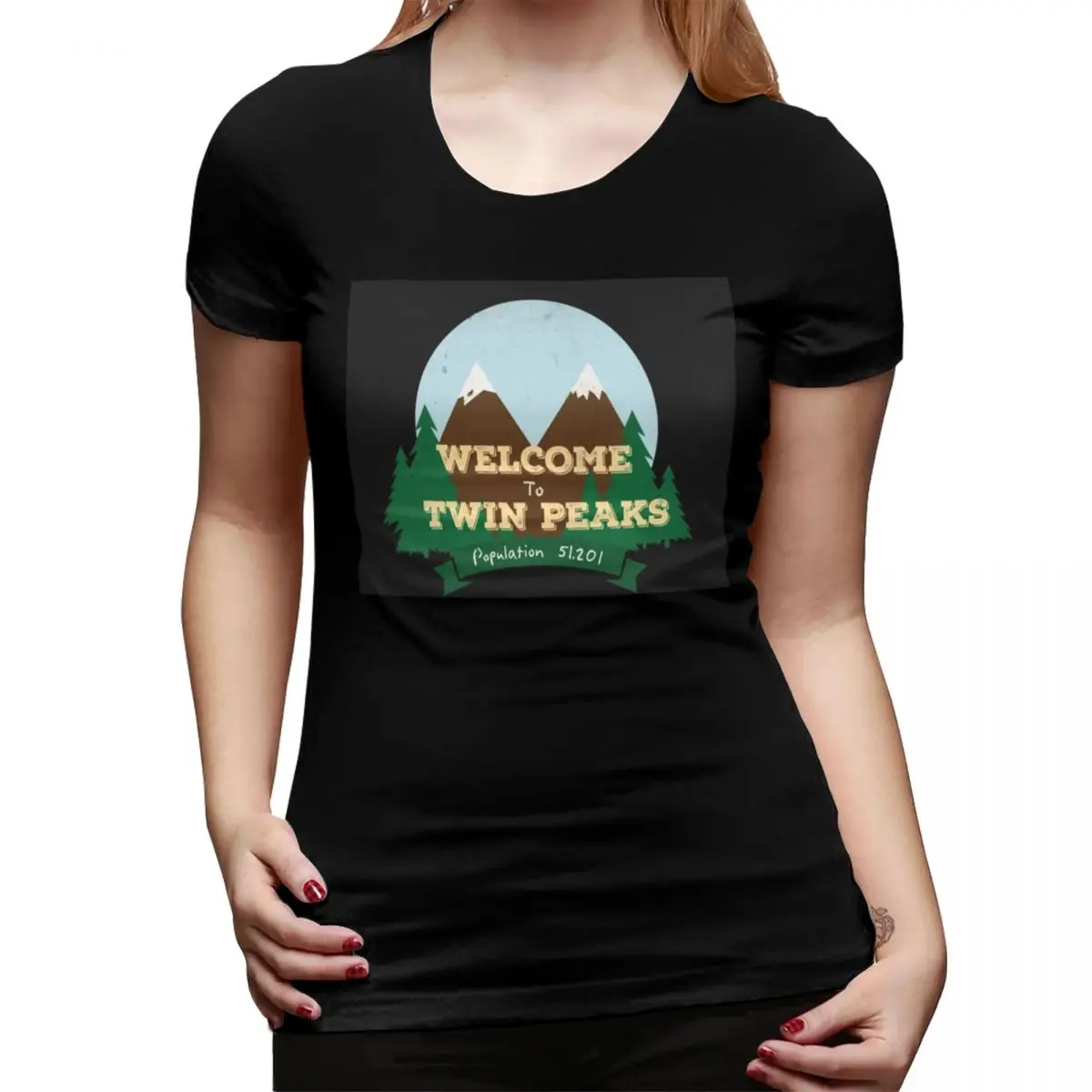 

The Lazy Way To Welcome First Day Of To Twin Peaks Подарки для любителей кино Футболка для женщин Футболки женские Футболки Короткая одежда Топ