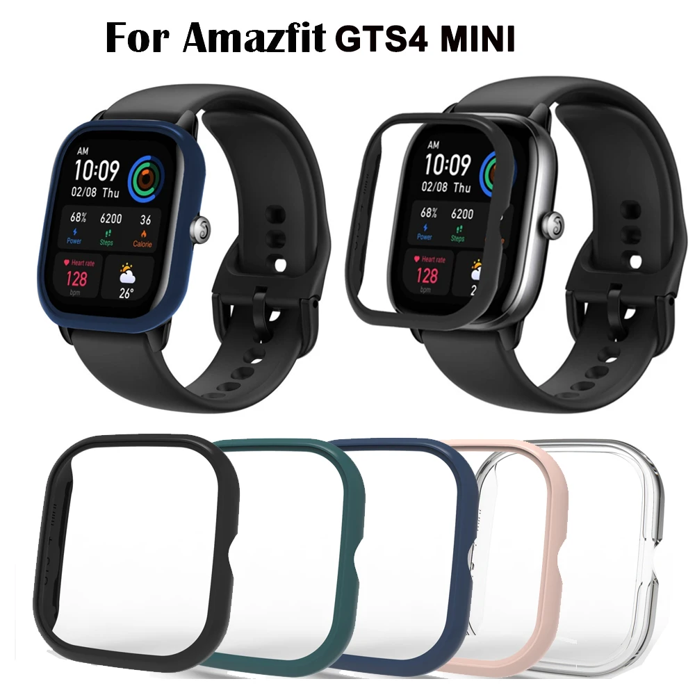 من الصعب PC ساعة واقية حالة الوفير شل غطاء ل Huami Amazfit GTS 4 ملحقات ساعة ذكية صغيرة