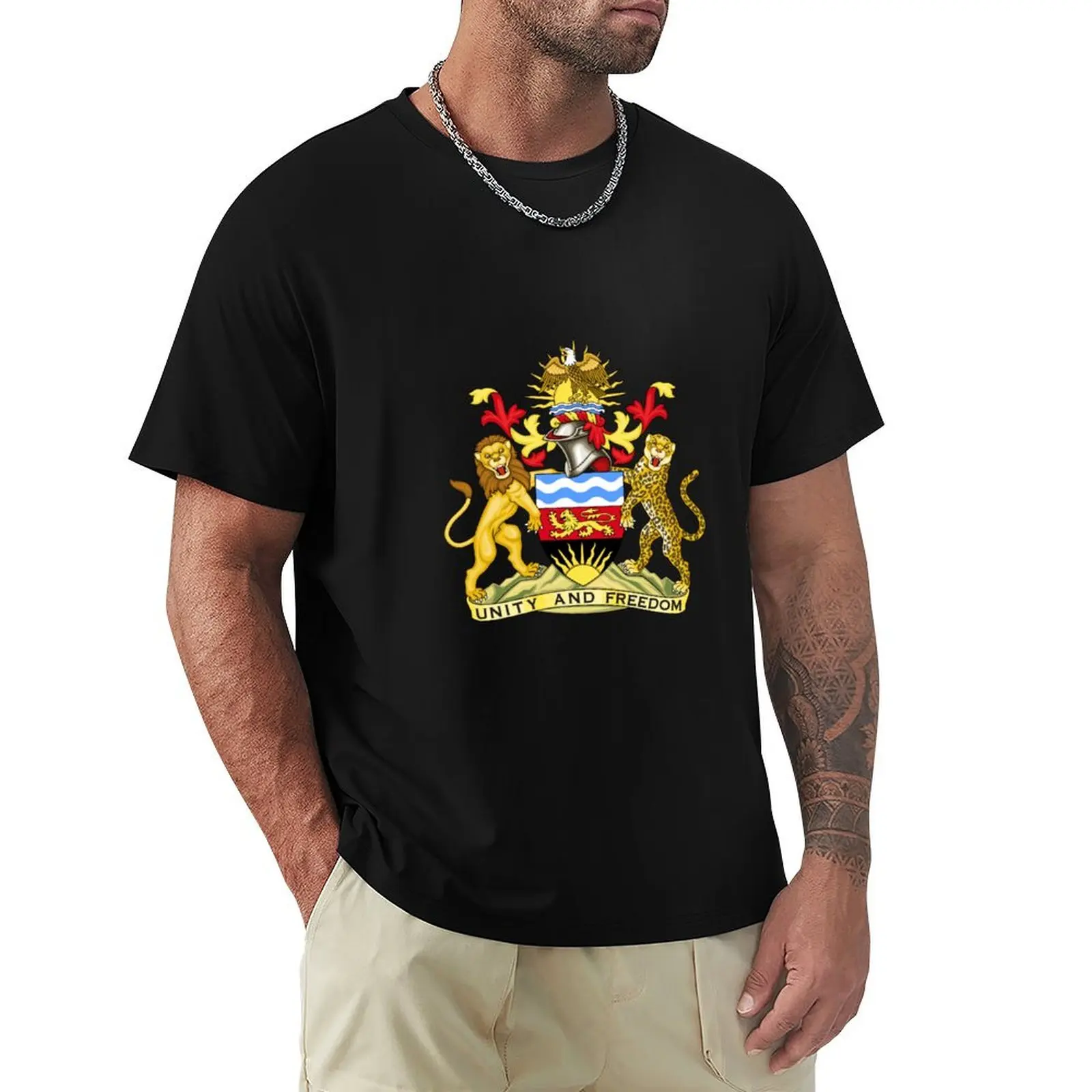 

Coat of arms of Malawi T-Shirt Streetwear Print Tee Shirt