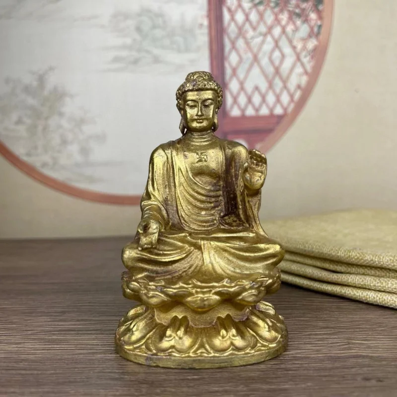 Copper alloy , Buddha Shakyamuni statue, home craft decorations, car decoration ornaments