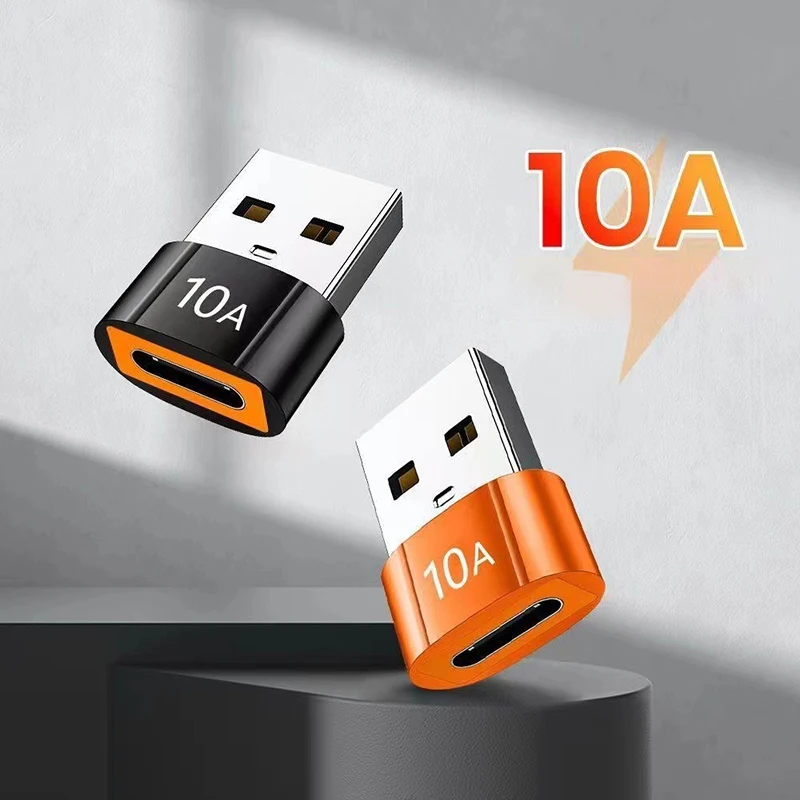 10A USB 3.0 OTG Adapter Type C Male To USB Female Converter For Xiaomi Samsung Huawei Fast Charging Data Transfer OTG Connector