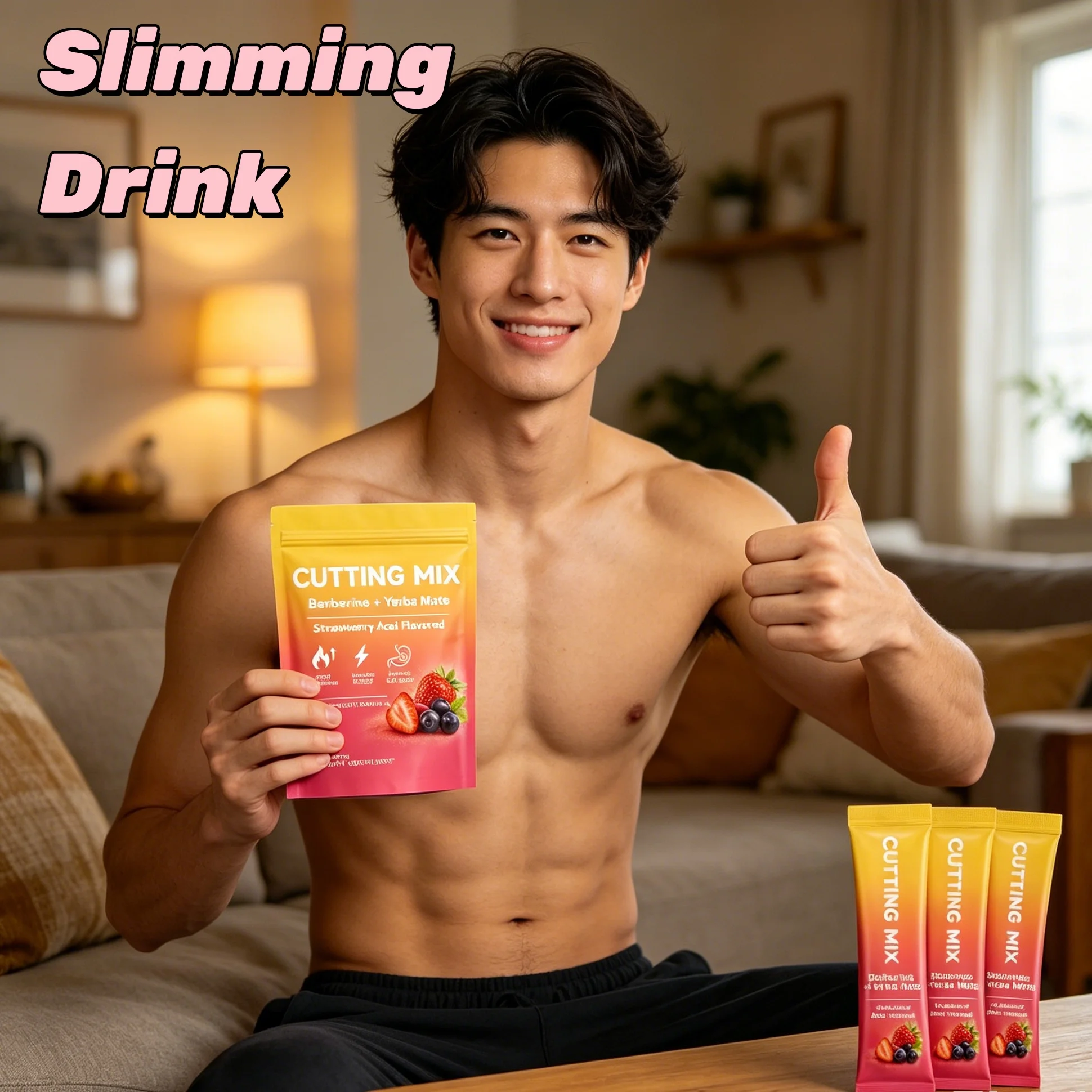 Juice Digestive Enzyme Slim Drink Intestinal Cleansing Flush Stool Reduce Belly Bloating Low Calorie Weight Management Drink