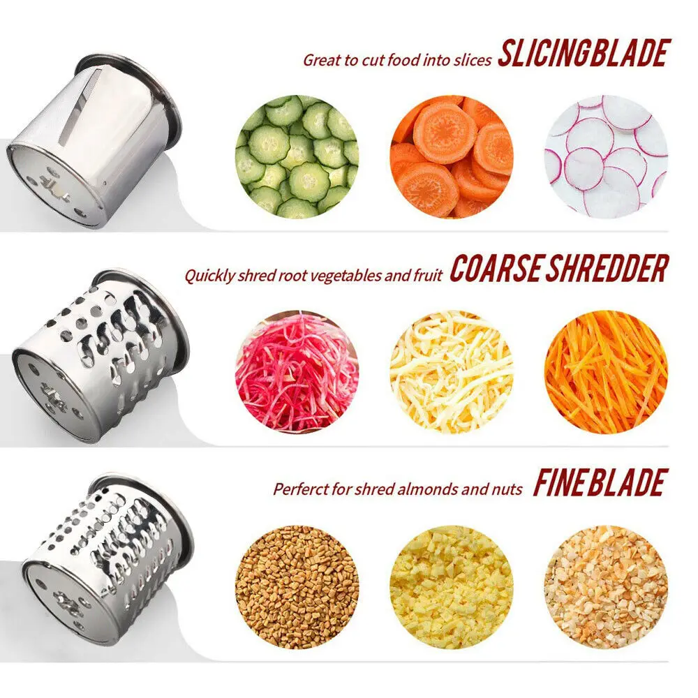 Slicer And Shredder Attachment 3 In 1 for KitchenAid Stand Mixers as Vegetable Chopper Accessory-Salad Maker Kitchen Meat Grinder view 4