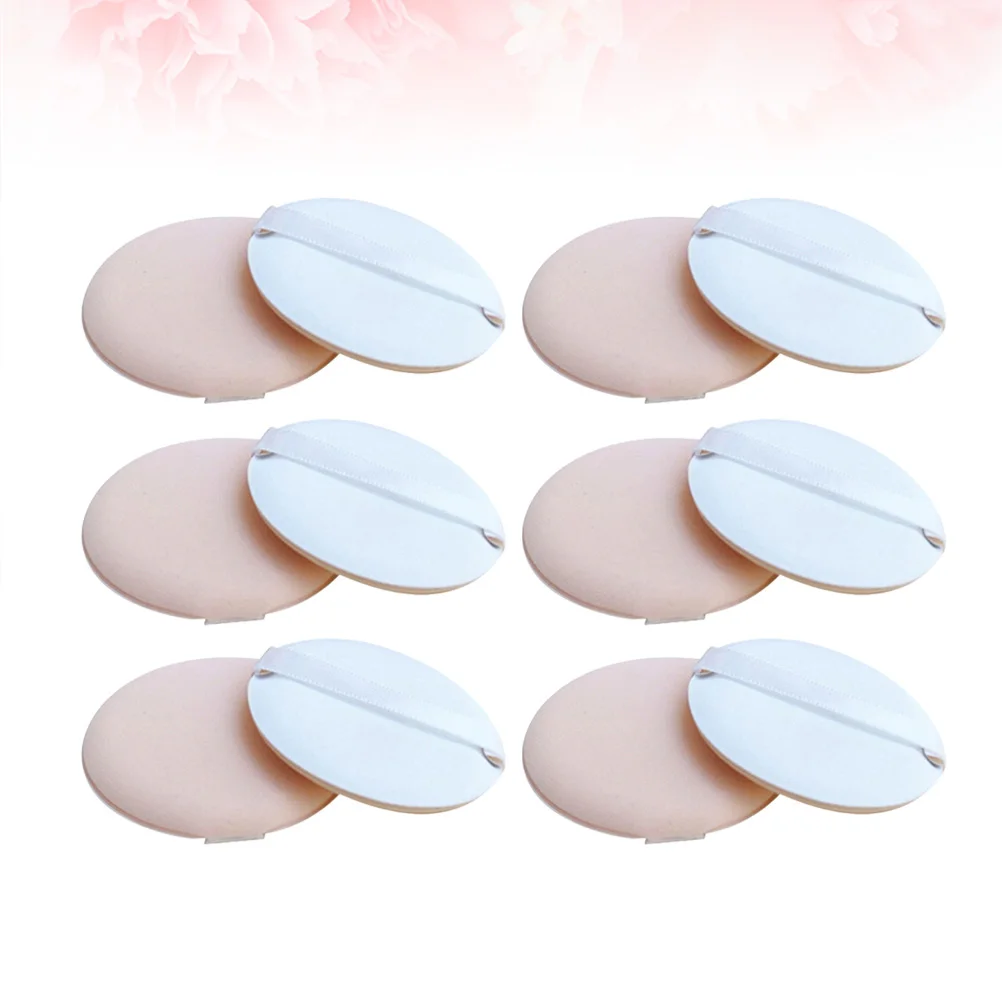 12 Stück Puderquaste, runder Make-up-Schwamm, weich, langlebig, Foundation-Applikator für Gesichtsreisen, Salongebrauch