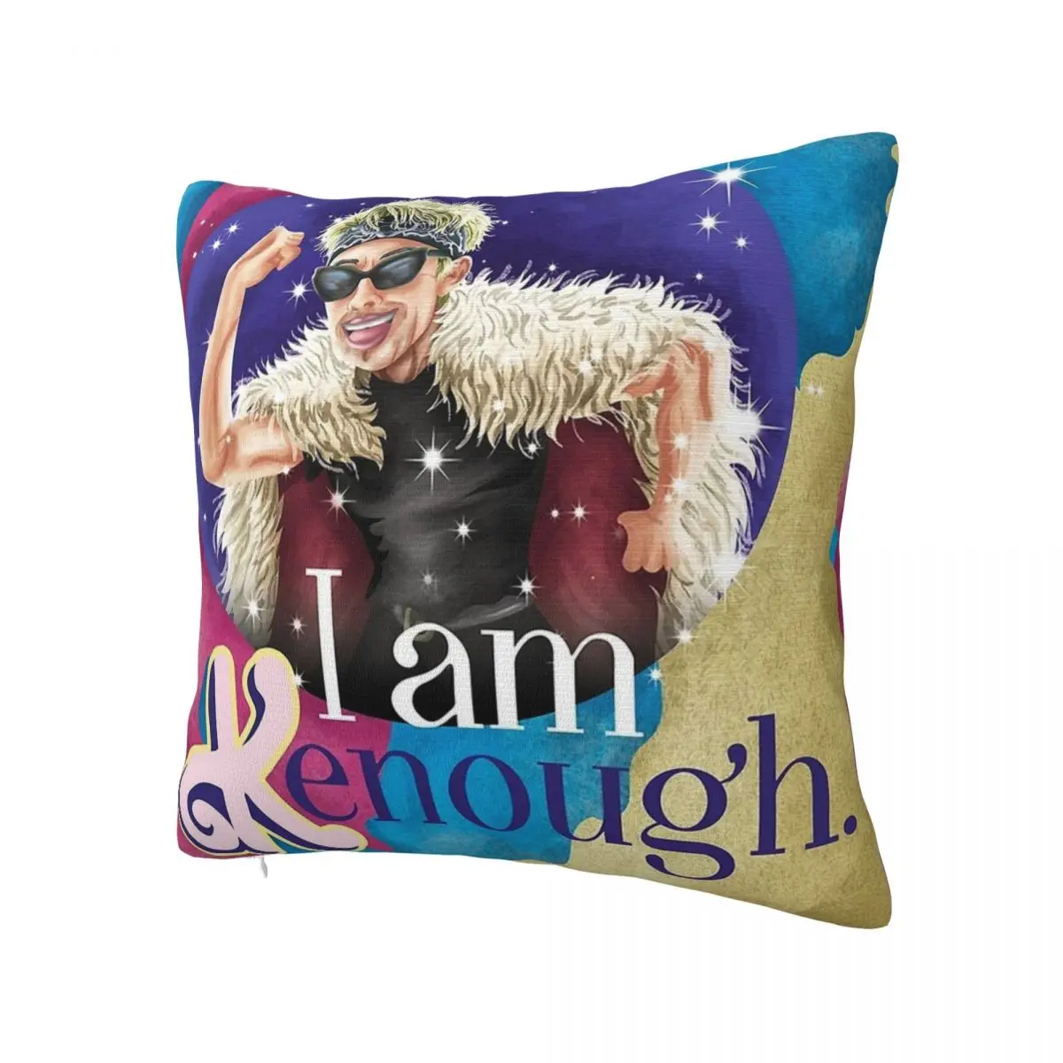 I Am Kenough Ryan Gosling Pillowcase Printed Cushion Cover Gift Kenergy Mojo Dojo Casa House Throw Pillow Case Cover Home