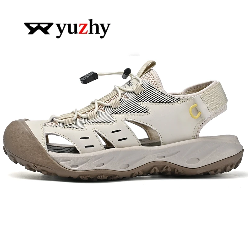 

Летние мужские сандалии из натуральной кожи, повседневная мужская обувь, уличные мужские кожаные сандалии, пляжная обувь, мужская обувь в римском стиле