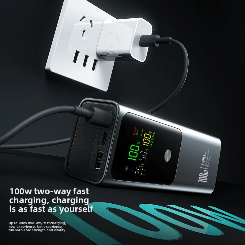 パワーバンク充電器 25000mAh 100W USB C 高速充電出力 ラップトップ MacBook IPad タブレット IPhone 16 15 14 Pro Samsung S22 など用