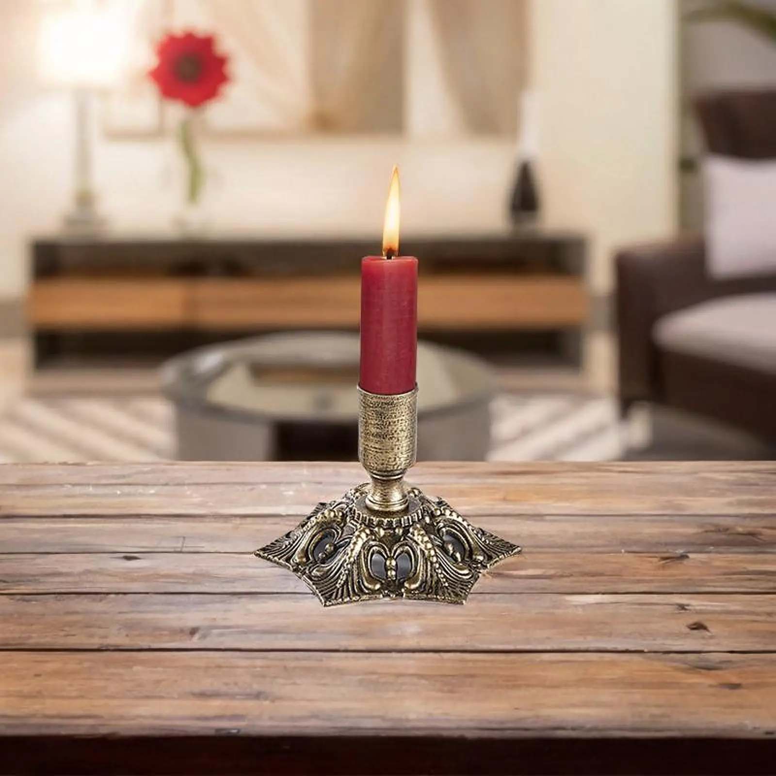 Iron Ornament Desktop Wedding Parties Living Room Fireplace Birthday Anniversary Banquet Candle Holder Candelabrum Decoration