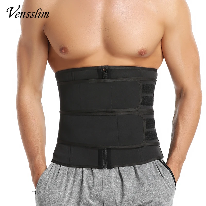 

Men Waist Trainer Corsets Fitness Trimmer Belt Slimming Body Shaper for Weight Loss Sauna Sweat Girdle Workout Fat Burner Strap