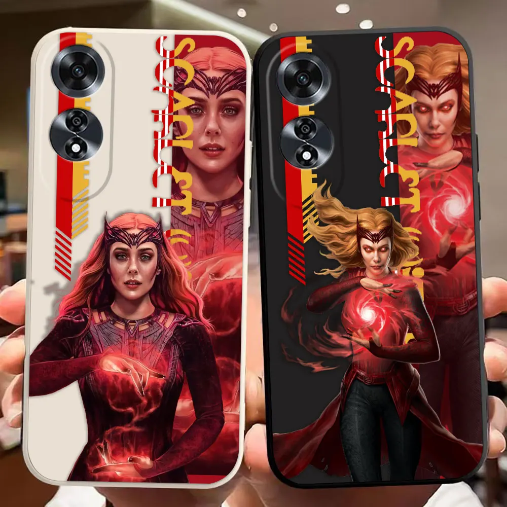 

Marvel Wanda Scarlet Witch Phone Case For OPPO F11 F29 A9 A15 A16 A17 A38 A53 A54 A54 A57 A60 A74 A78 A91 A92 A93 A94 A98 Case