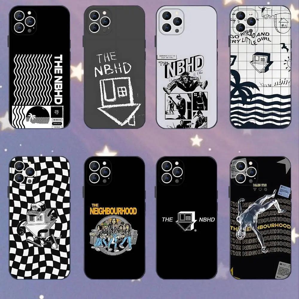 

The N-NBHD Neighbourhood BAND Phone Case For iPhone 17,16,15,14,13,12,11,Pro,XS,Max,XR,Plus,E,SE4,Mini Black Soft Cover