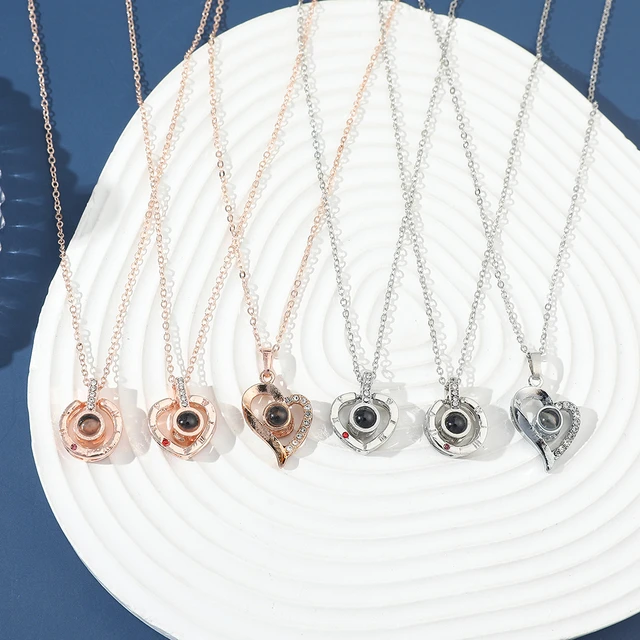 Necklace that says love in 100 languages hot sale
