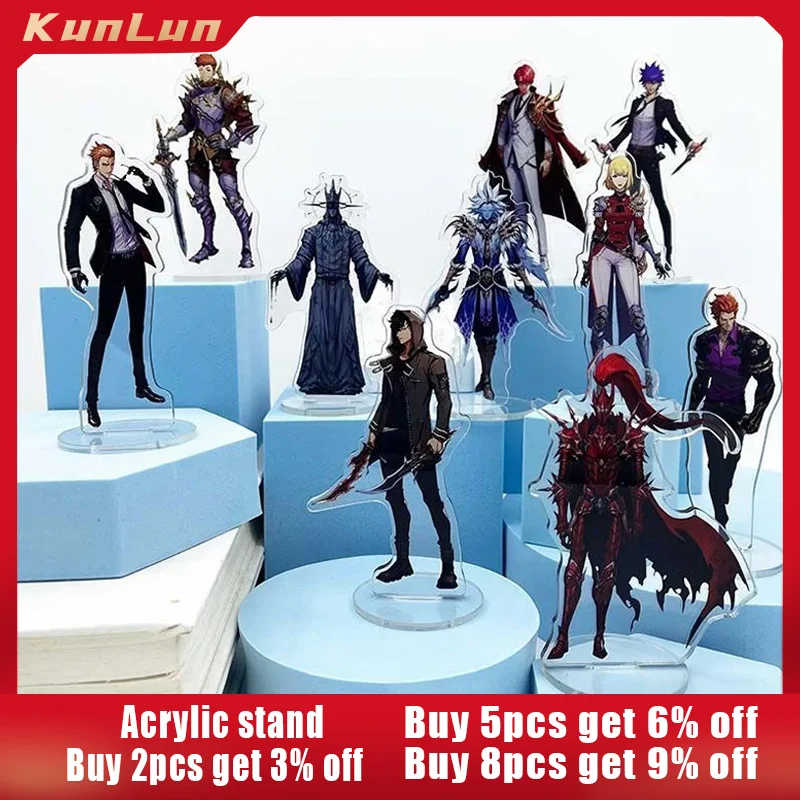 Anime Solo Leveling Figure Acrylic Stand All Staff Collectible Ornaments Desk Decoration Toys Boys