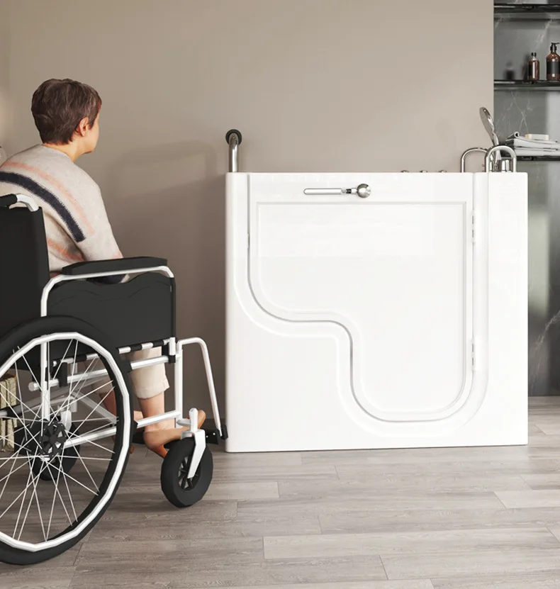 

Walk-in side door Elderly bathing disabled person bathing Sitting disabled barrier-free deep soaking Jacuzzi