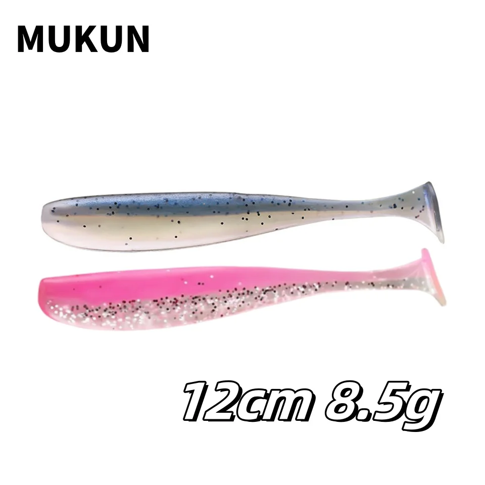 5pcs 120mm 8.5g T Tail Worm Soft Lures Easy Shiner Artificial Soft Baits Odor Added For Bass Fishing Wobblers