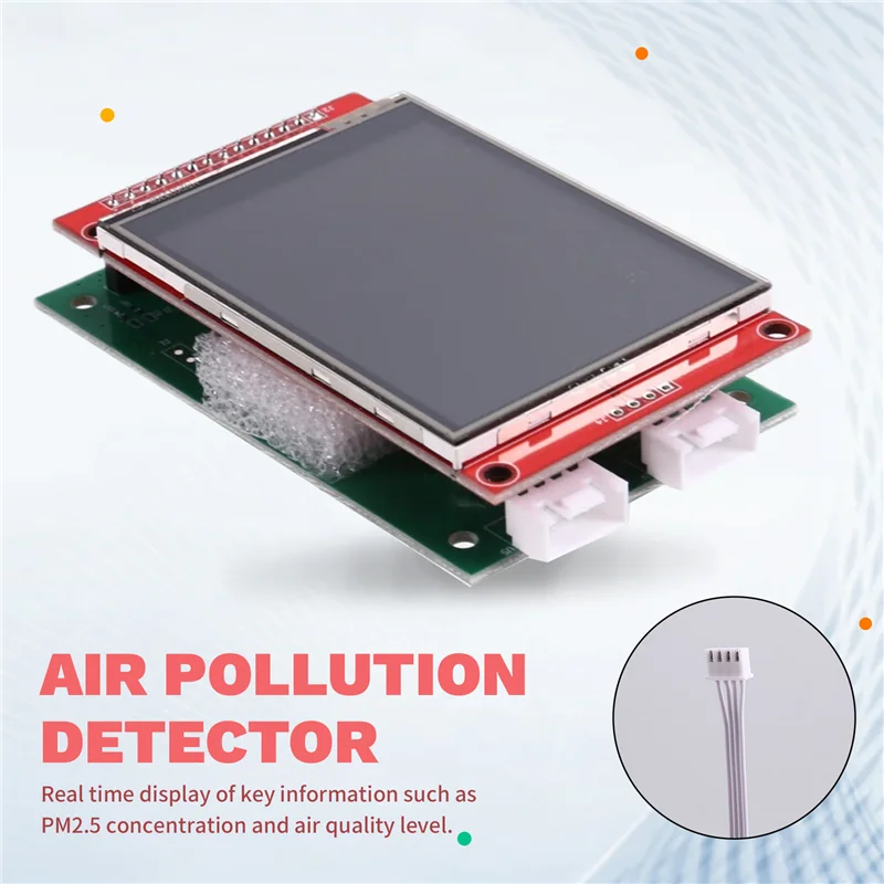 BNVN-الاستشعار لوحة القراءة وحدة الاستشعار عرض لوحة 7 In1 Co2/PM2.5/TVOC/CH2O T & H كشف الغبار مستشعر جودة الهواء الداخلي