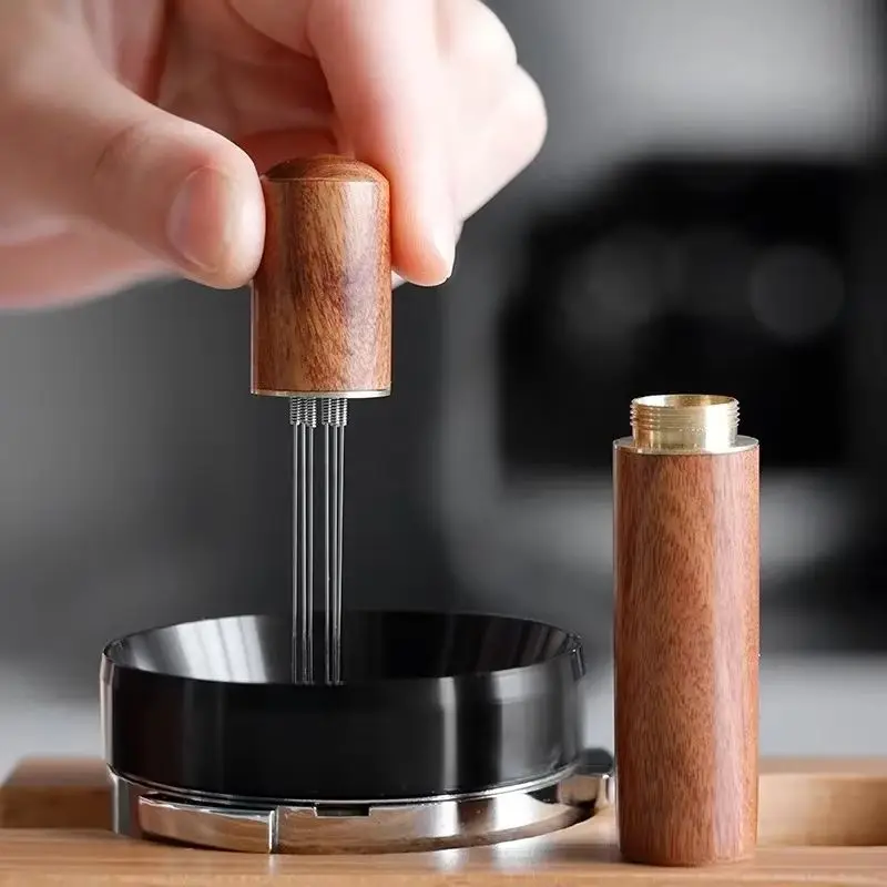 Stainless Steel Coffee Powder Tamper Espresso Powder Stirrer Distributor Leveler WDT Tools Cafe Stirring Barista Accessories