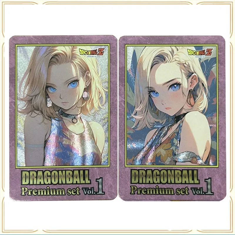 Anime Dragon Ball Characters DIY ACG Android 18 Bulma Nude Sexy Collection Cards Boys Toys Christmas Birthday Presents