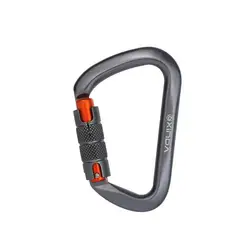 XINDA Climbing Carabiner 25kN Lock O D-Shape Screw Climbing Lock Safety Buckle Carabiner Climbing Accessories